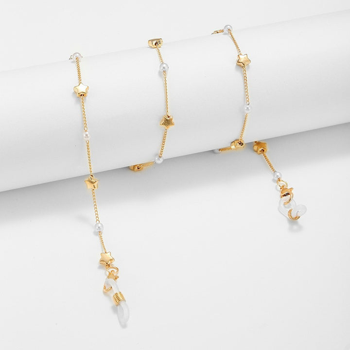 Star Accent Eyewear Retainer Chain Bowlift