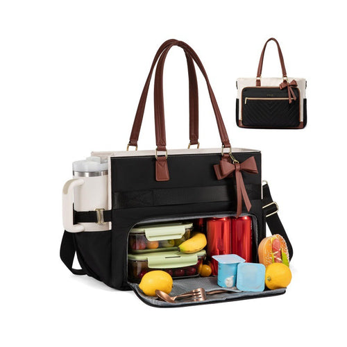 Insulated Multi-Compartment Lunch Tote Bowlift