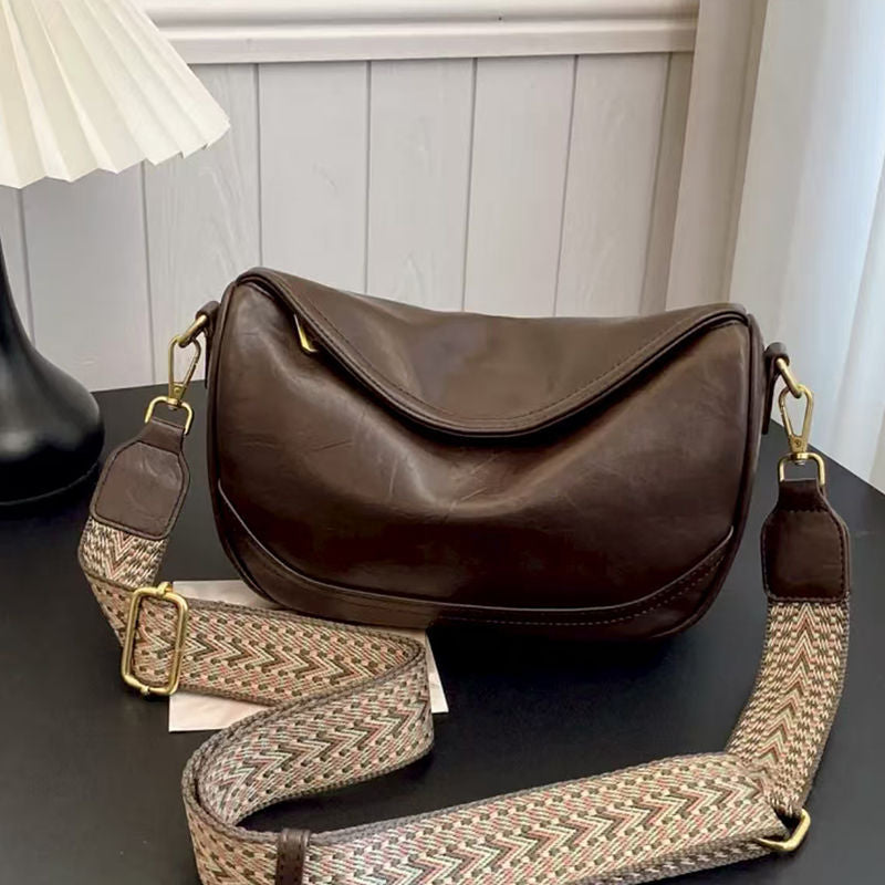 Luxurious Leather Crossbody Bag Bowlift
