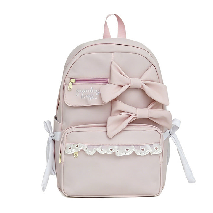 Cute Bow-Detail Backpack Bowlift