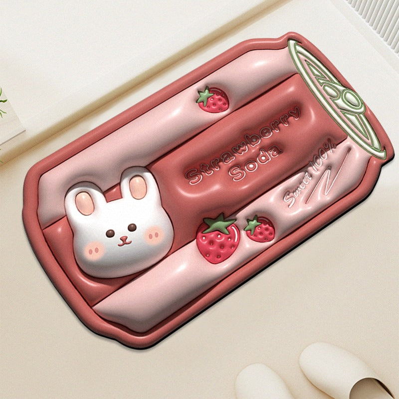 Cute Panda-Themed Bath Mat