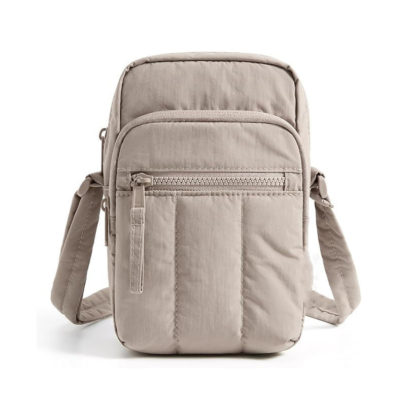 Compact shoulder bag with multiple compartments Bowlift