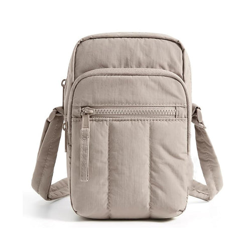 Compact shoulder bag with multiple compartments Bowlift