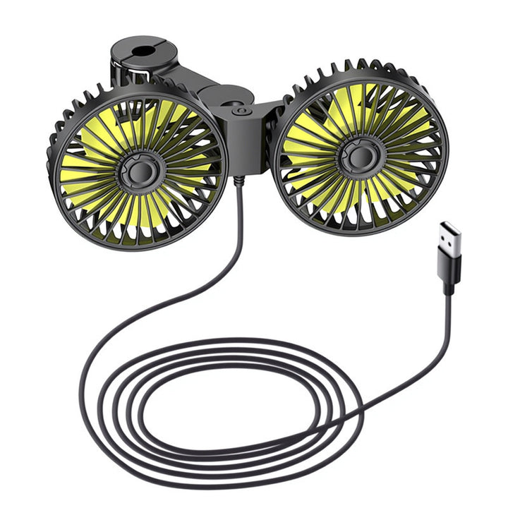 Portable Dual Fan Car Air Circulator Bowlift