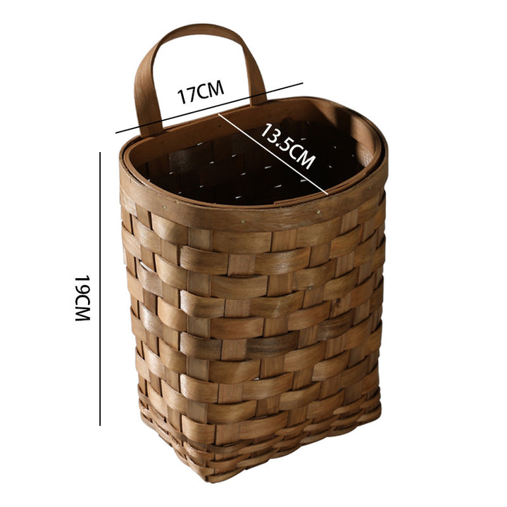 Handcrafted Wicker Storage Cylinder Bowlift