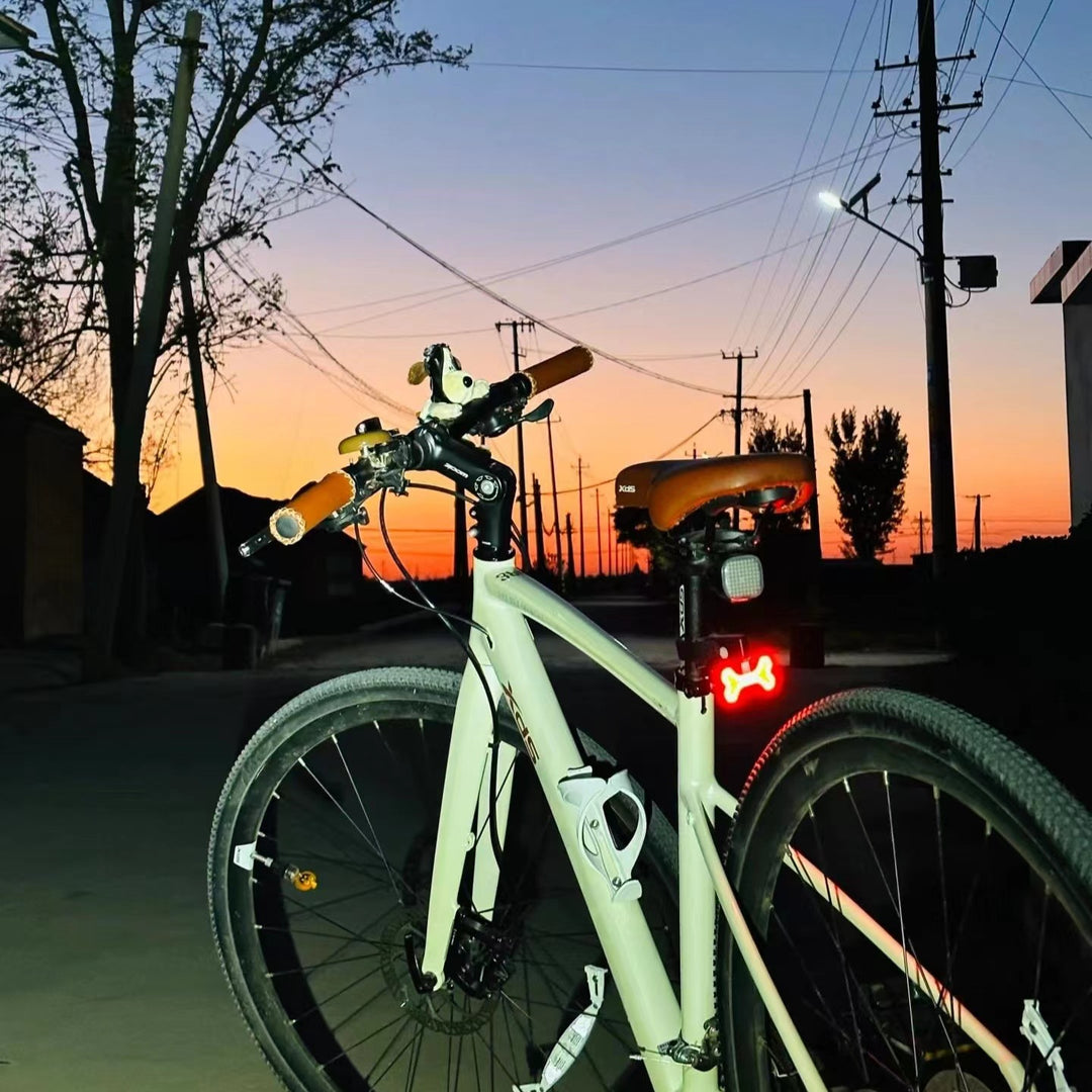 LED Dual-Mode Pentagram Rear Safety Light for Bicycles Bowlift