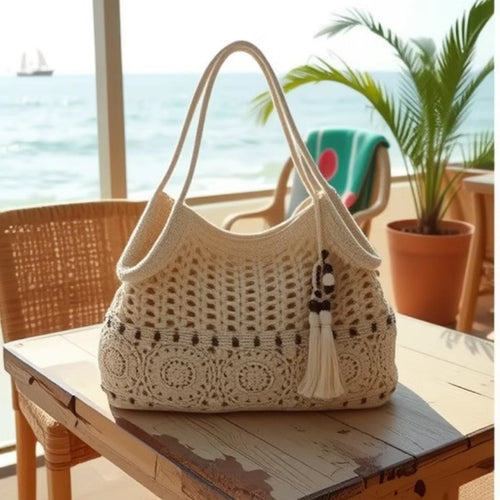 Handmade Crocheted Shoulder Bag Bowlift