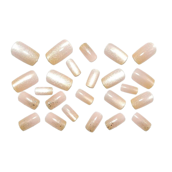 Artificial nails with glitter finish Bowlift