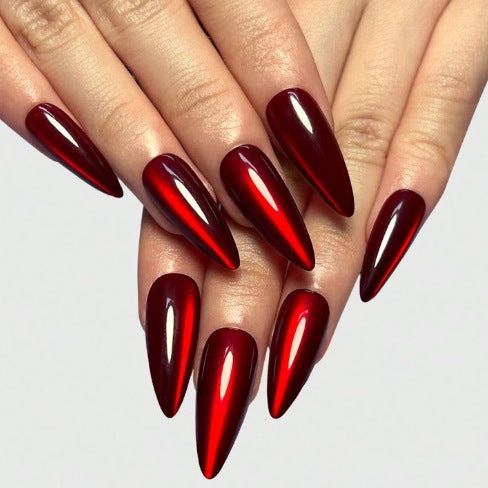 Stunning Glossy Press-On Nail Set Bowlift