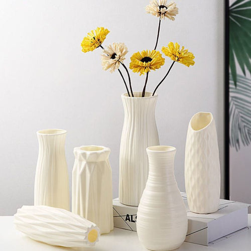 Textured Geometric Decorative Vase Bowlift