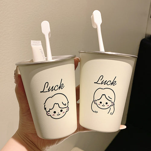 Ceramic mug with cheerful face design Bowlift