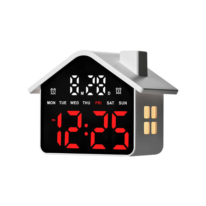 Digital Alarm Clock in House Design Bowlift