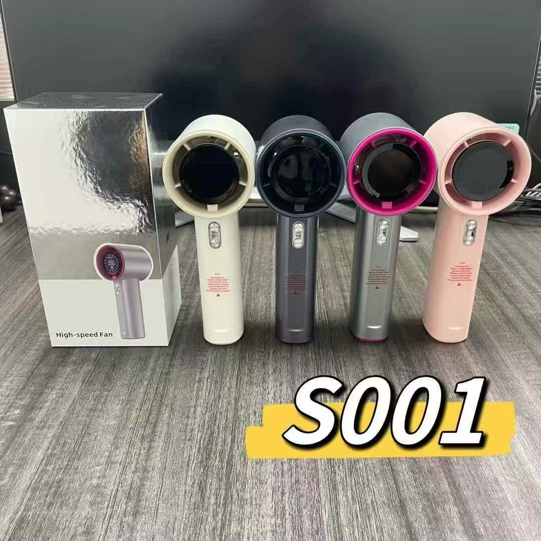Women's portable hand fan with digital display Bowlift