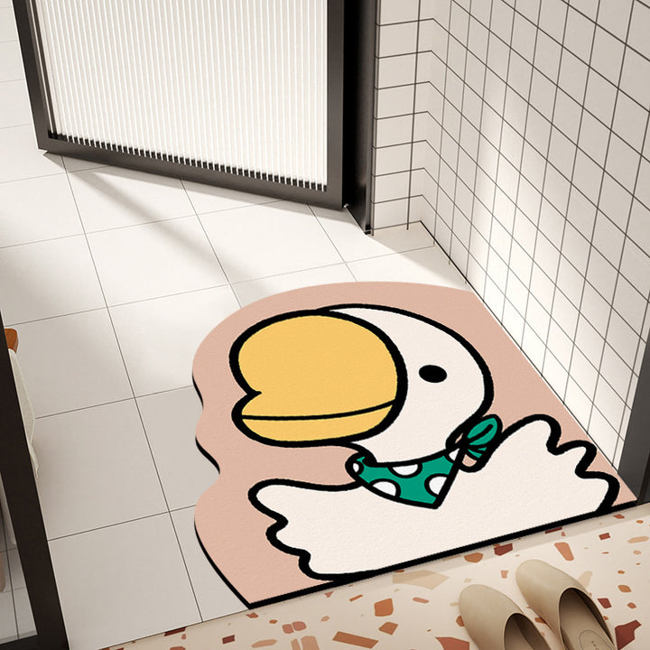 Cute Animal-Themed Bathroom Mat