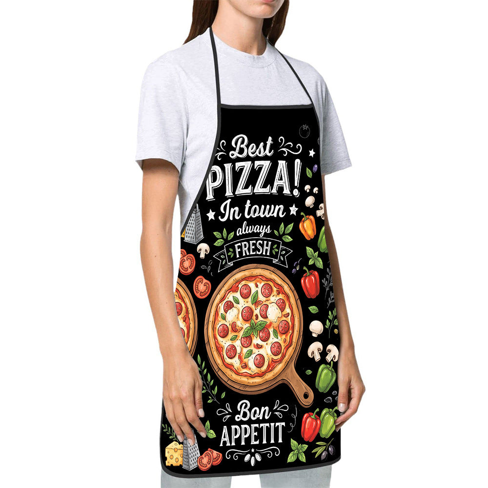 Dog Lover Full-Coverage Kitchen Apron With Adjustable Neck Strap And Waterproof Polyester Shell