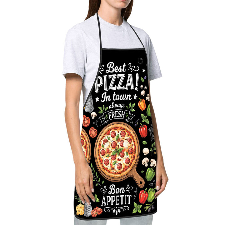 Dog Lover Full-Coverage Kitchen Apron With Adjustable Neck Strap And Waterproof Polyester Shell