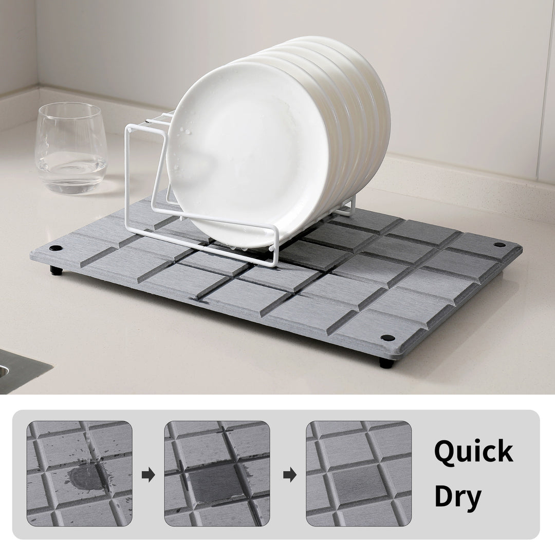 Multi-Textured Kitchen Drying Mat Bowlift