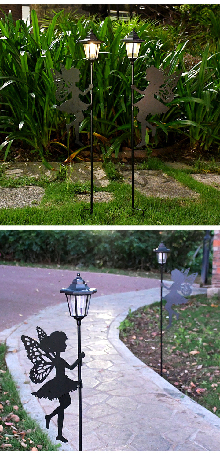 New Solar Lawn Light, Outdoor Waterproof Iron Fairy Garden Atmosphere Light