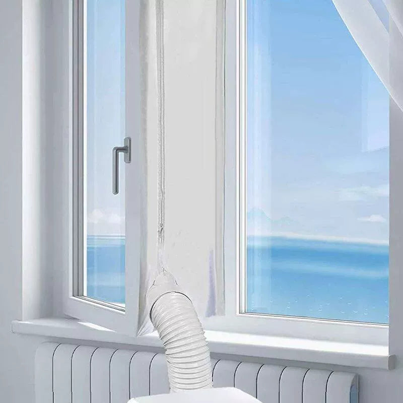 Unisex One Size Adjustable Universal Foldable Window Vent Seal Set for Casement and Tilt Windows Bowlift