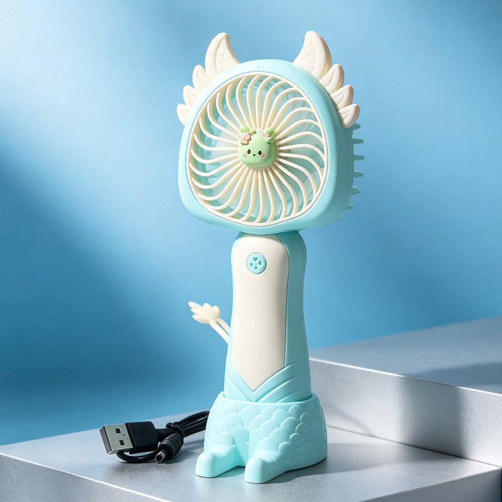 Women's portable hand fan with cute cat design Bowlift