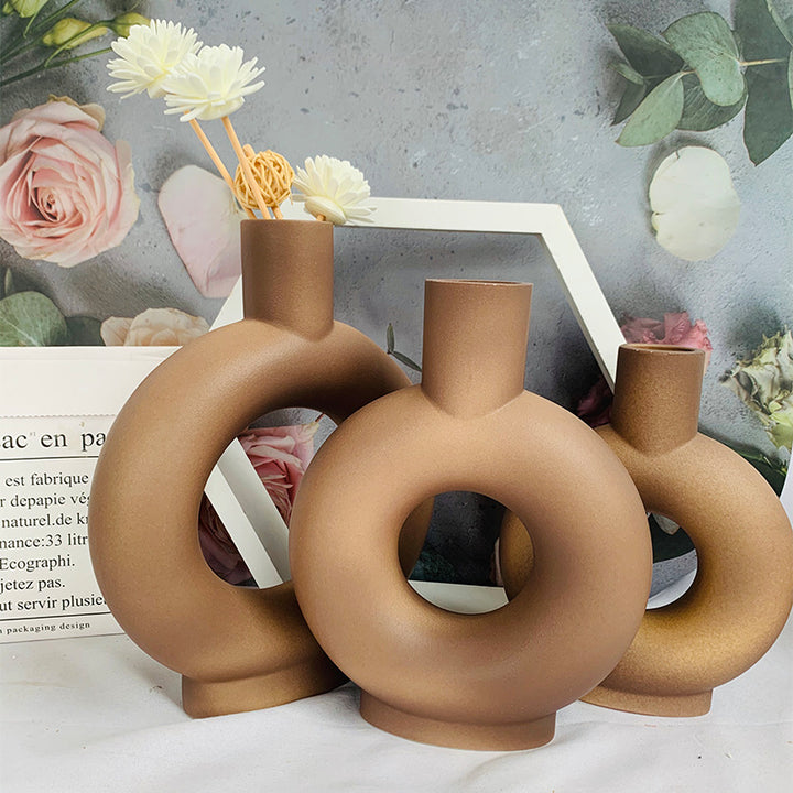 Modern Abstract Ceramic Flower Vase Bowlift