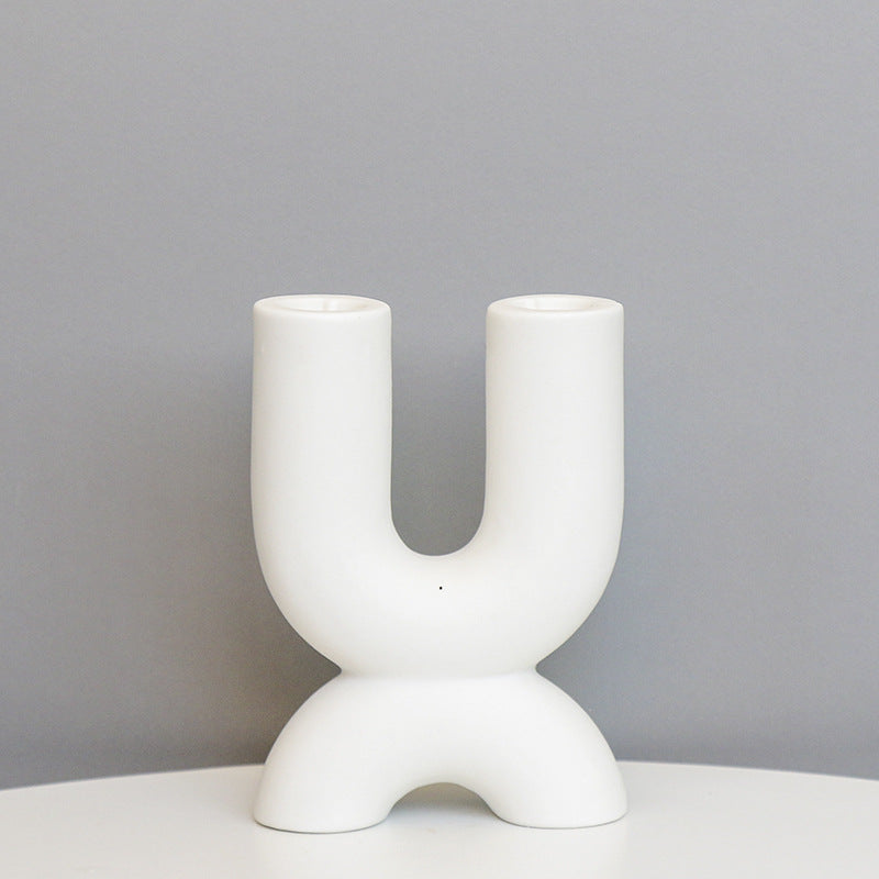 Sculptural Ceramic Candle Holder Bowlift