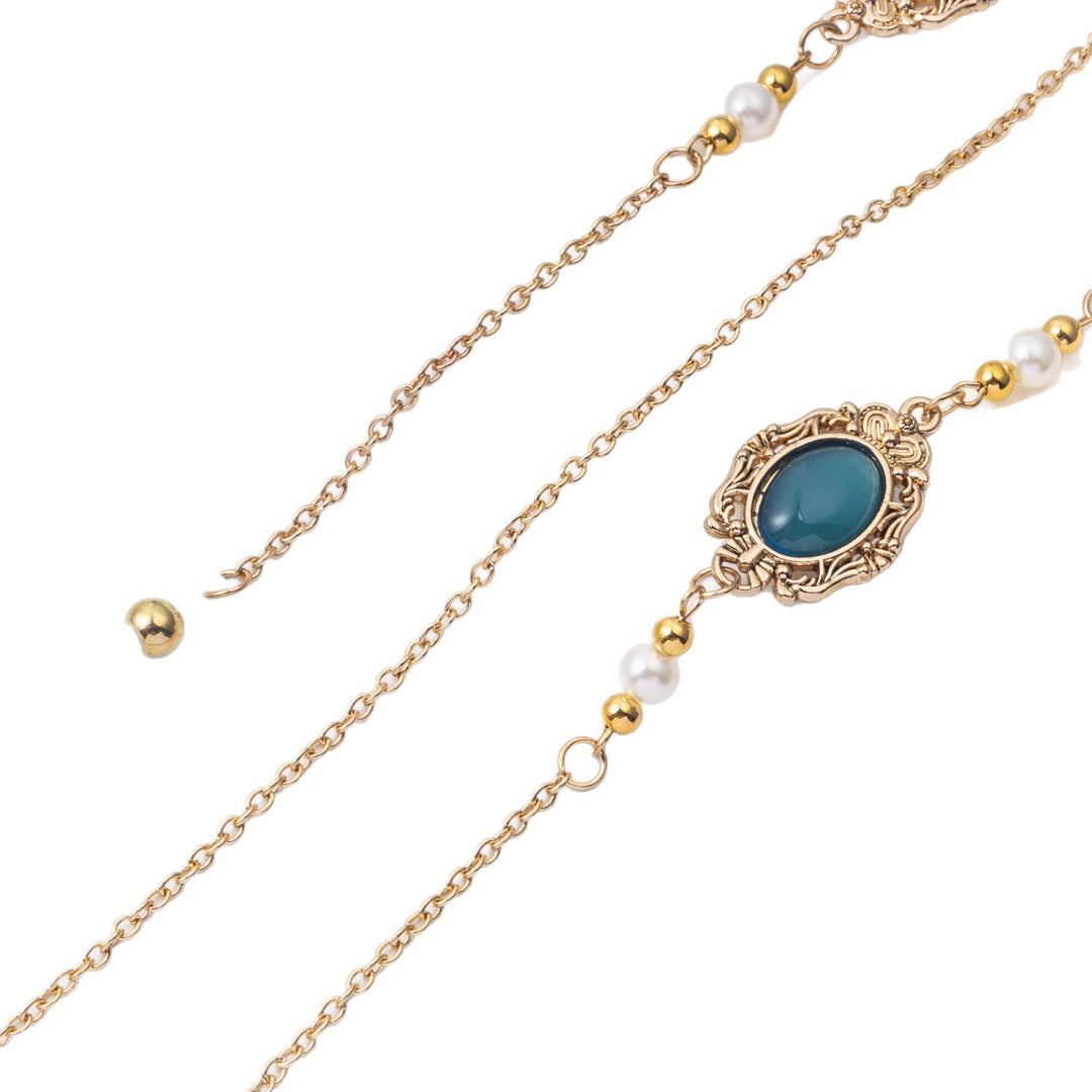 Ornate Eyewear Chain with Gemstone Accents Bowlift