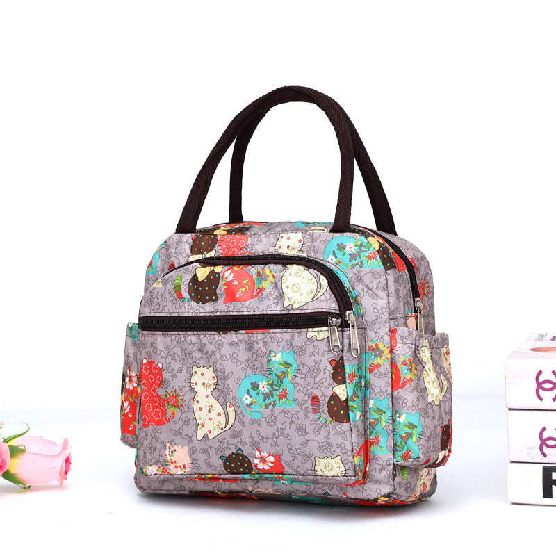 Cute Cat Print Handbag Bowlift
