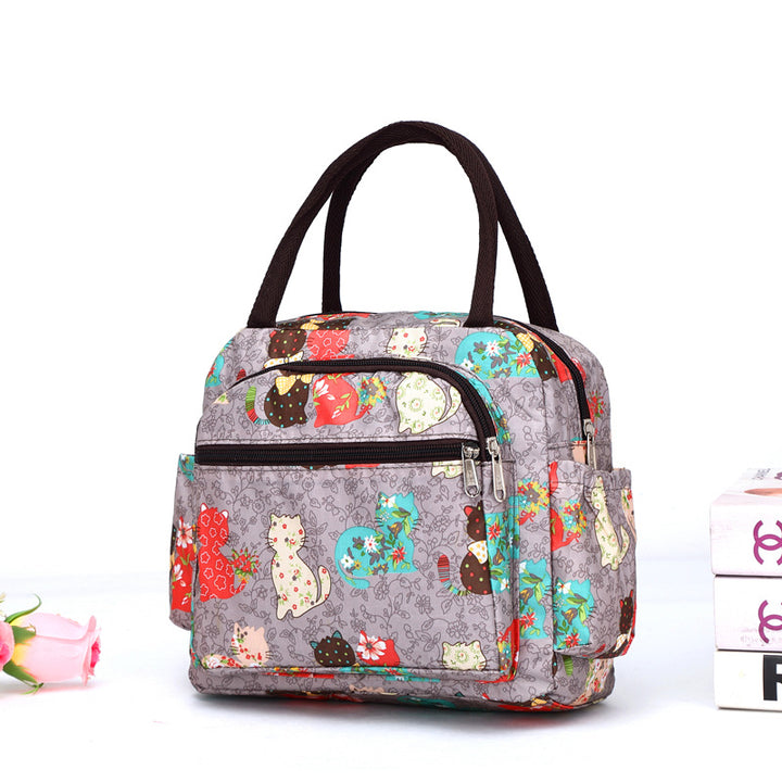 Cute Cat Print Handbag Bowlift