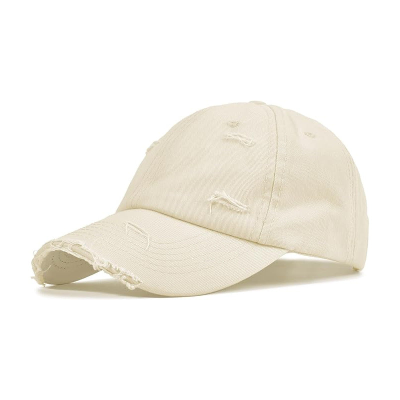 Women's fashionable baseball cap with destroyed look Bowlift
