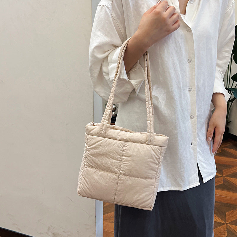 Stylish Quilted Tote Bag Bowlift