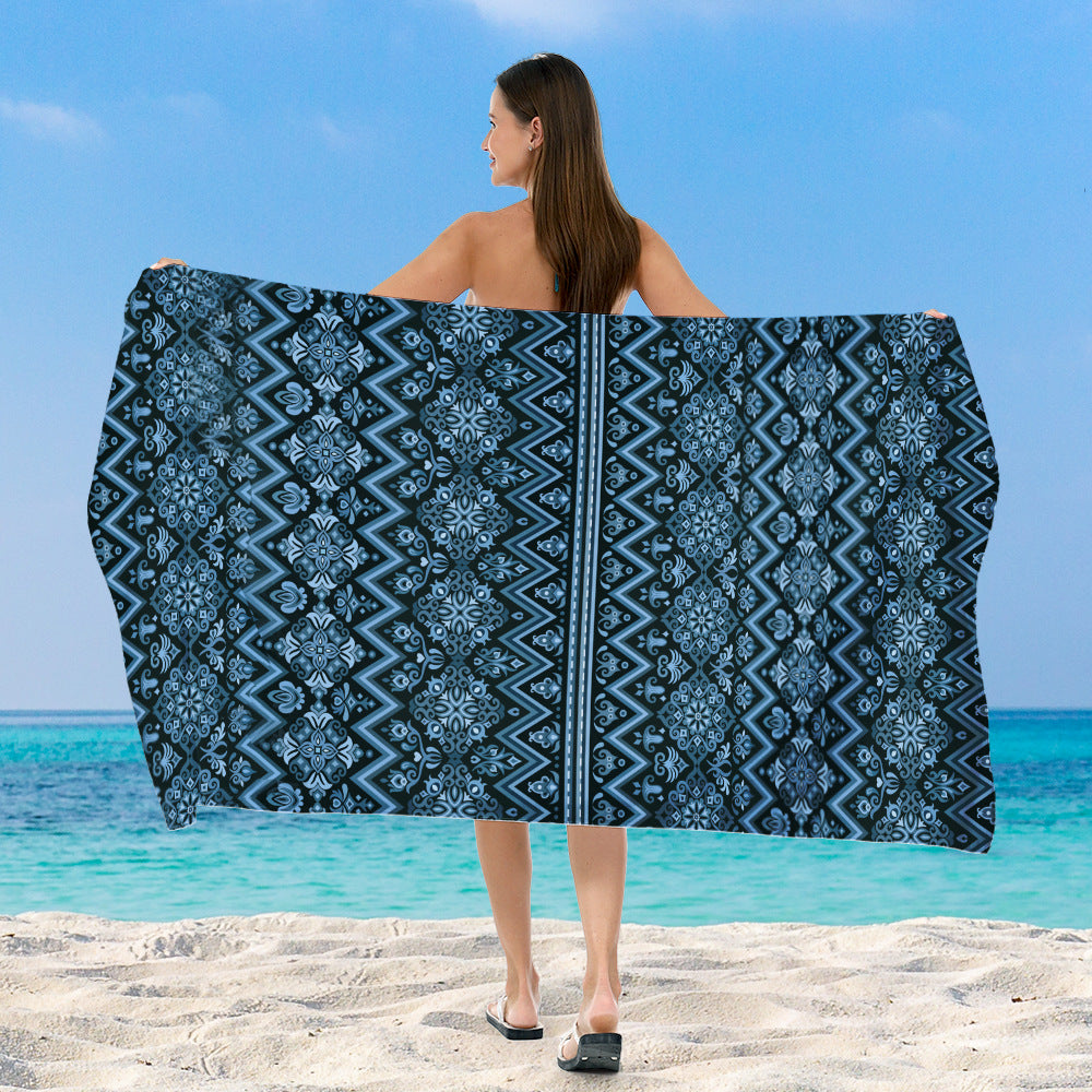 Beach towel with exclusive geometric pattern Bowlift