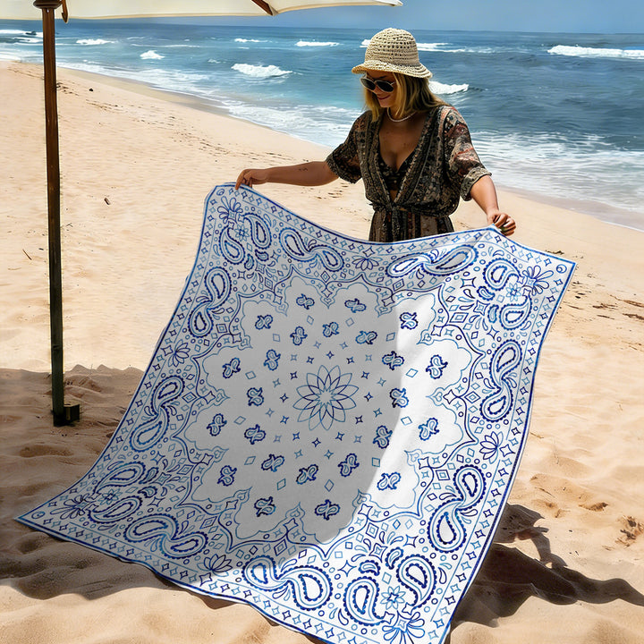 Mandala Design Beach Mat Bowlift