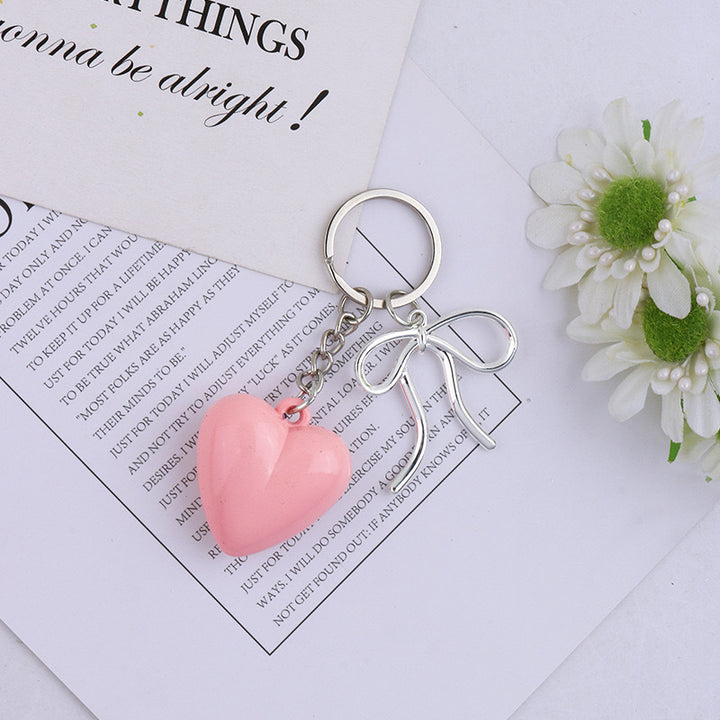 Charming Heart-Shaped Keychain Bowlift