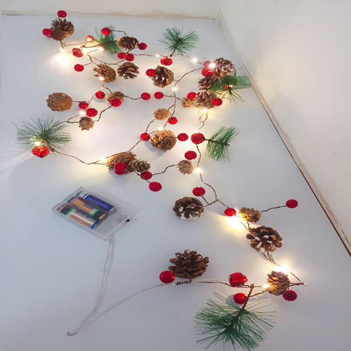 Decorative Pine Cone String Lights Bowlift