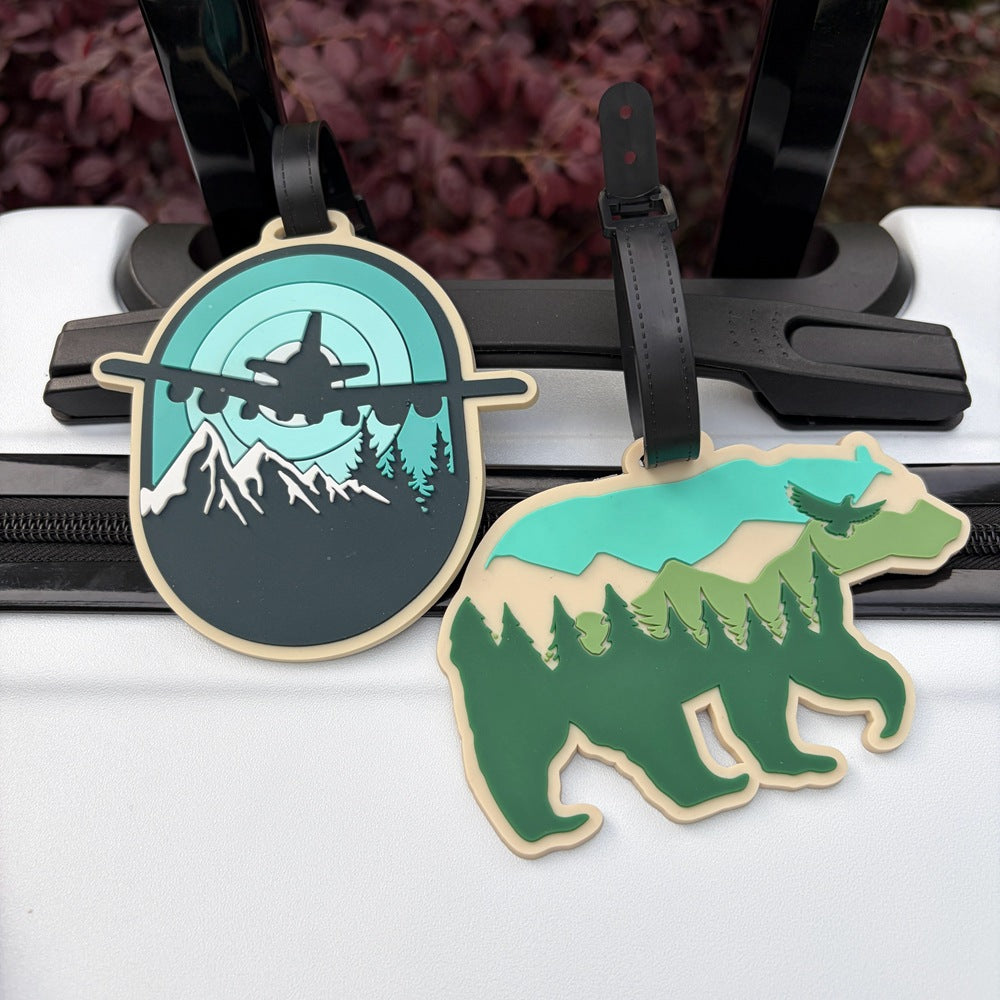 Artistic Bear-Shaped Luggage Tag Bowlift