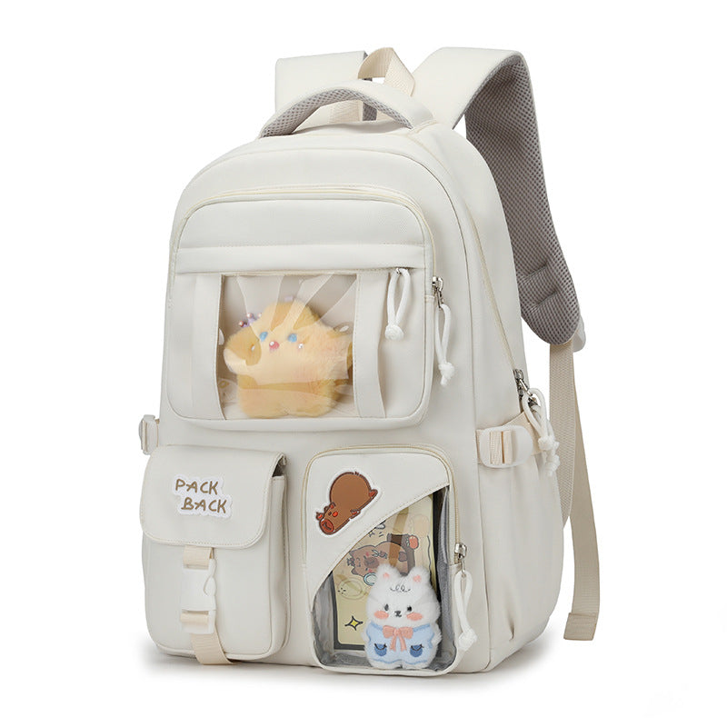 Playful backpack with transparent compartments Bowlift