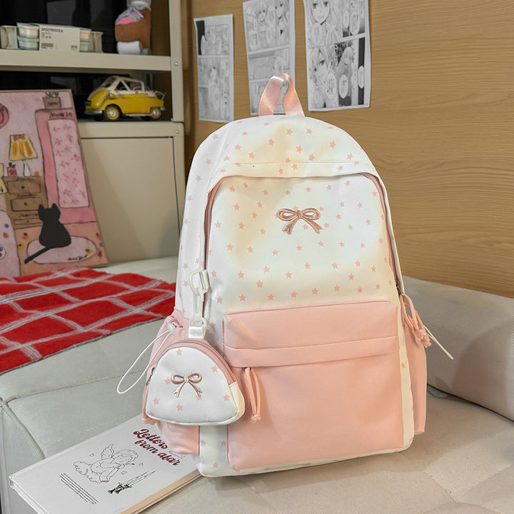 Playful Bow-Embellished Backpack Bowlift