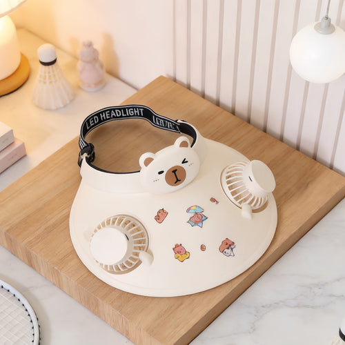 Creative Portable Hand Fan with Animal Design Bowlift