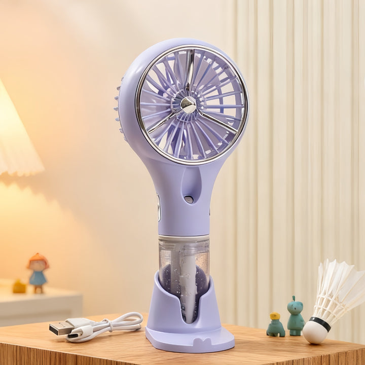 Women's Portable Mini Humidifier Fan with USB Connection Bowlift