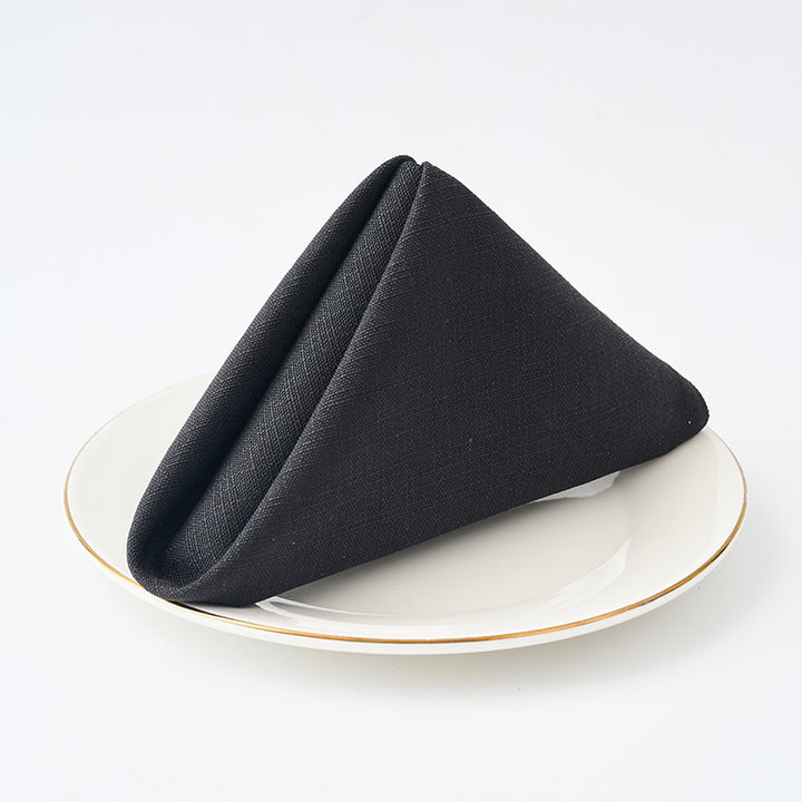 Premium Textured Linen-Blend Dinner Napkin With Hotel-Style Hem