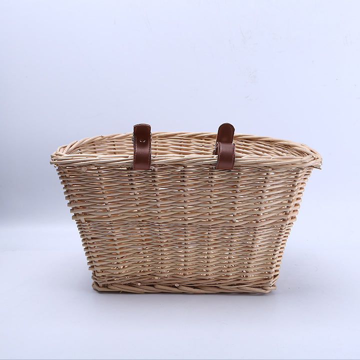 Woven Bicycle Carrier Basket Bowlift