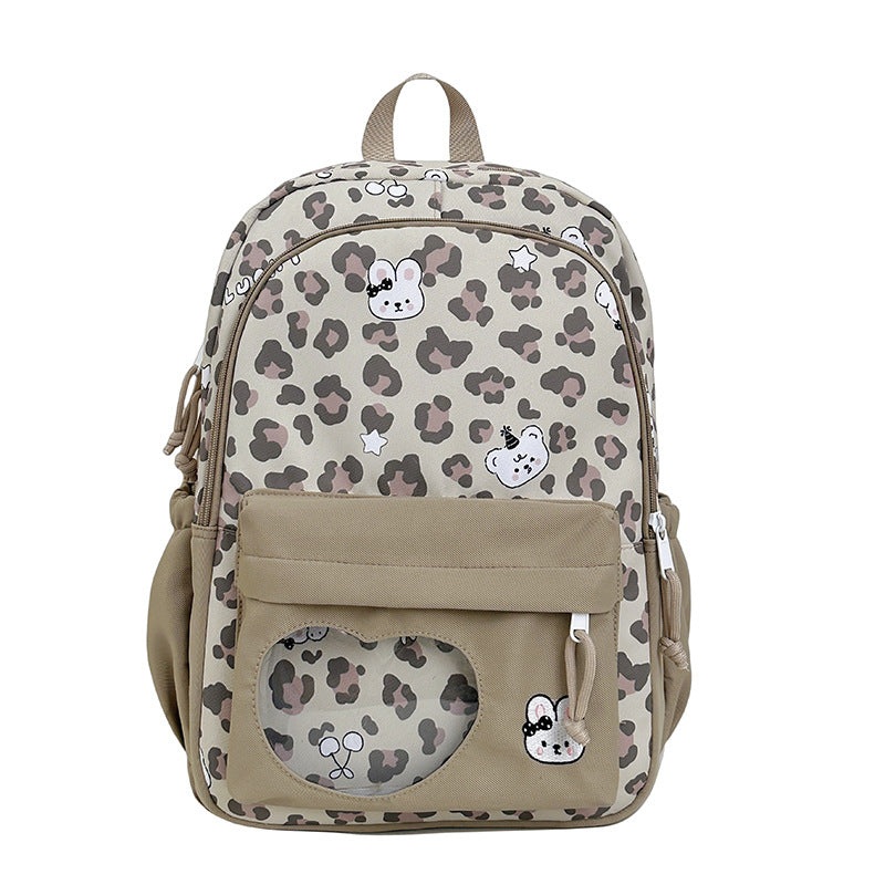 Backpack with Creative Music and Animal Motif Bowlift
