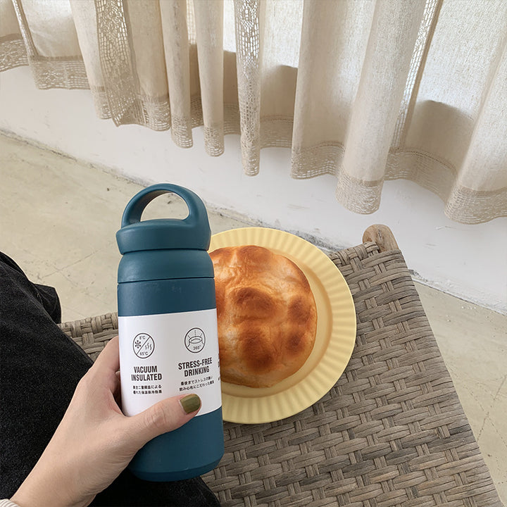 Women Insulated Water Bottle with Ergonomic Carry Handle Bowlift