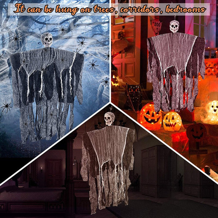 Suspended Skull Ghost Decoration Bowlift