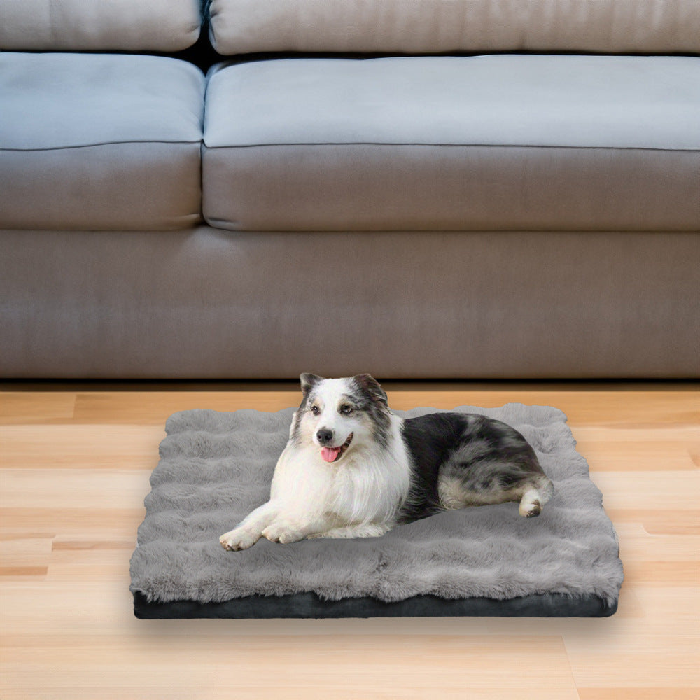 Luxurious Plush Pet Comfort Mat Dog Bed
