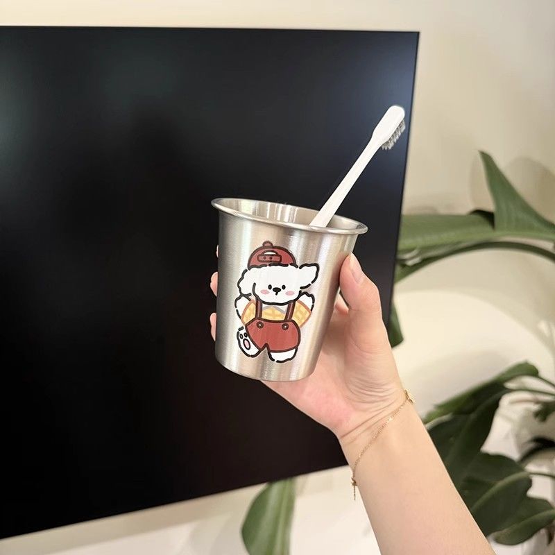 Stainless Steel Mug with Cute Animal Design Bowlift