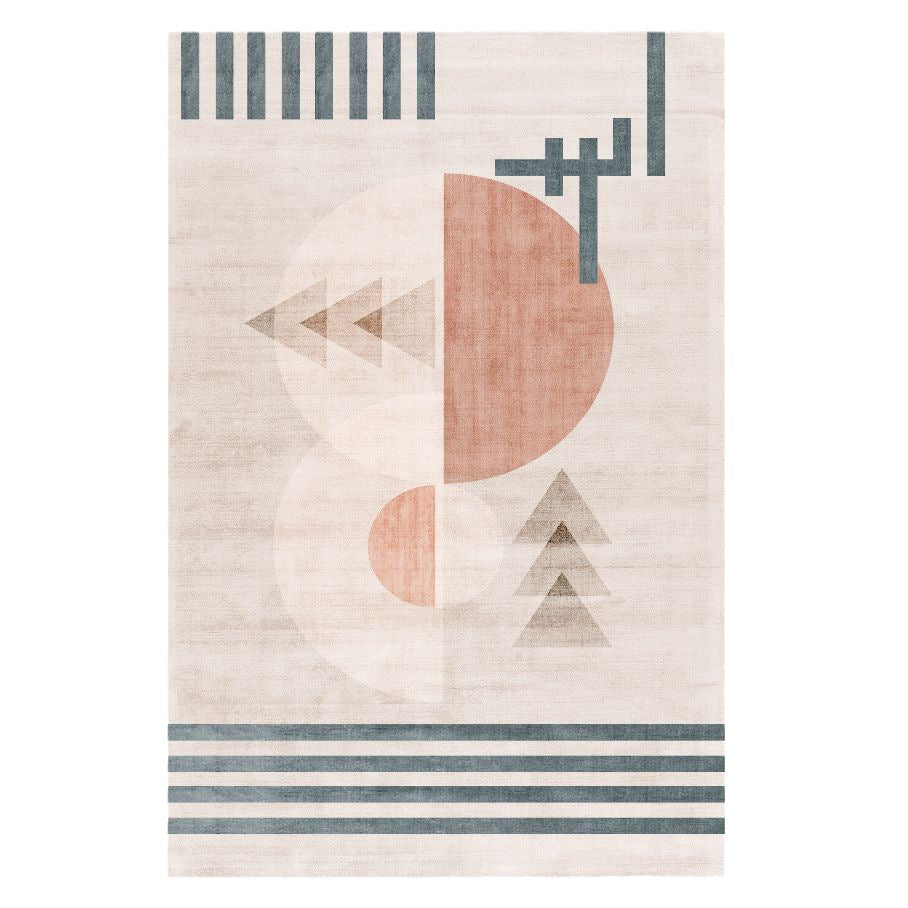 Abstract Geometric Area Rug Bowlift