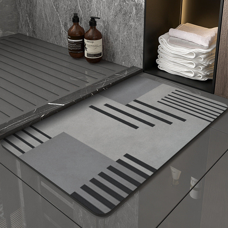 Modern Geometric Bath Mat Bowlift