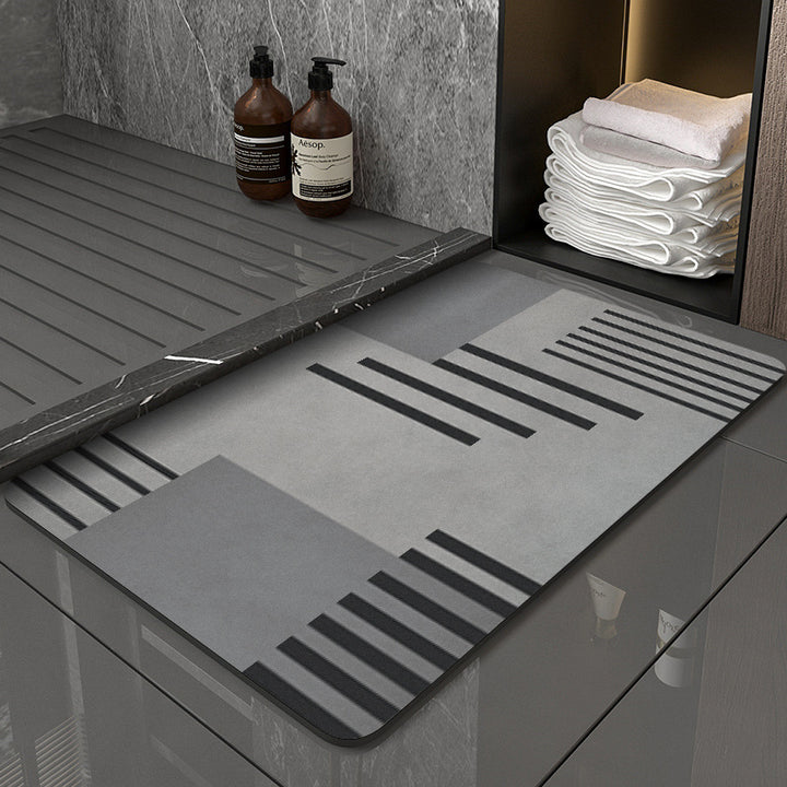 Modern Geometric Bath Mat Bowlift